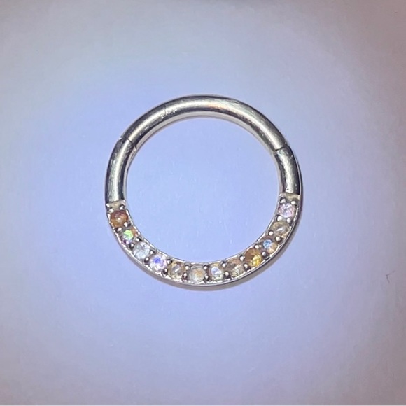 14K Yellow Gold Clicker Jewelry for Septum or Daith - Picture 5 of 6